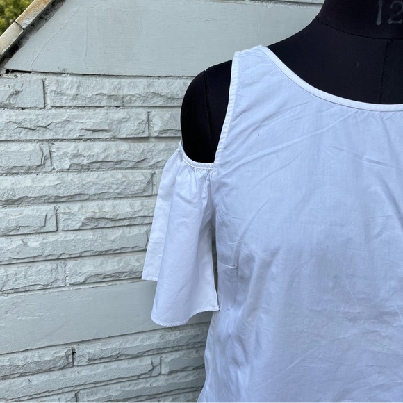 White Cold Shoulder Top - Picture 3 of 5